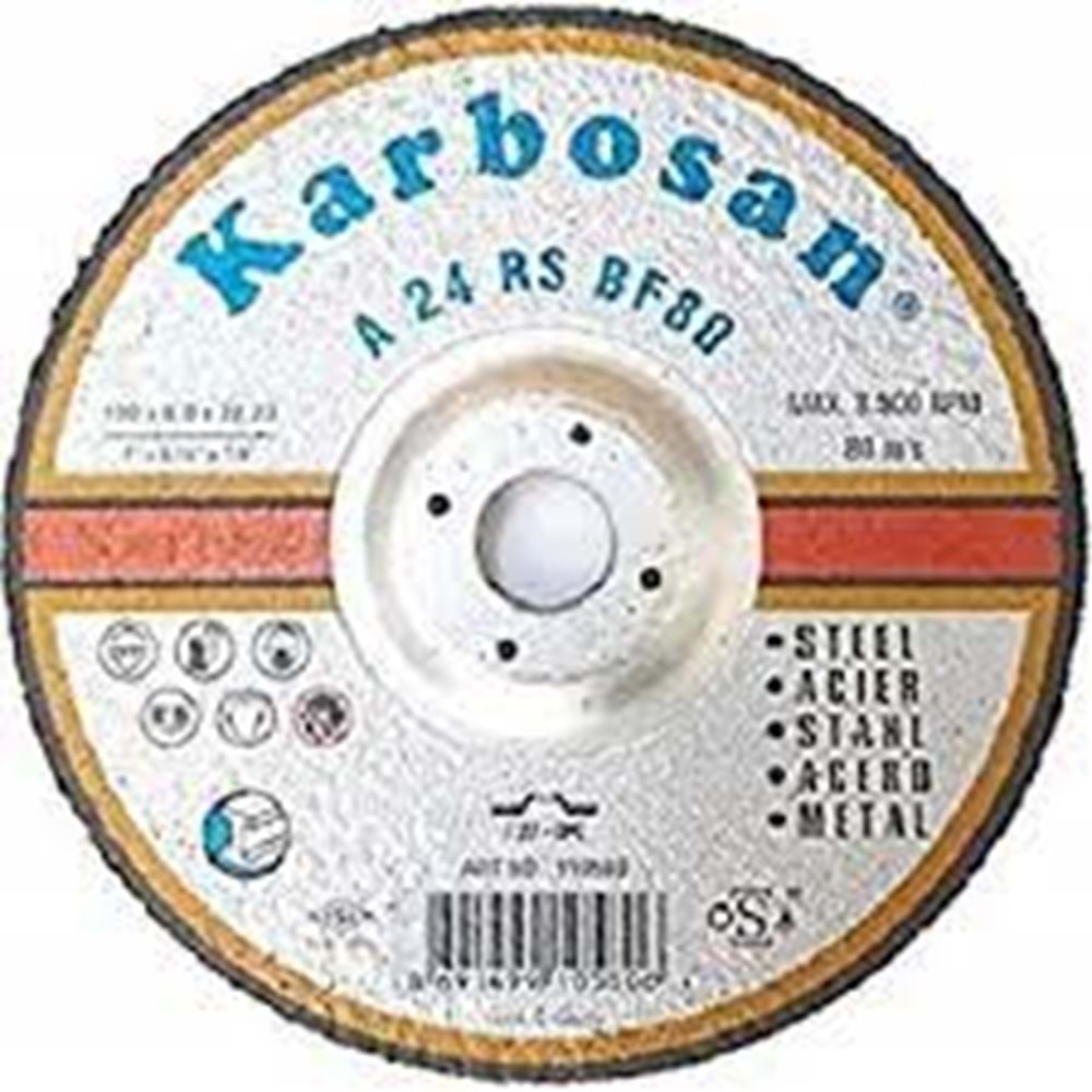 KARBOSAN TAŞLAMA 180X8 (*10)+