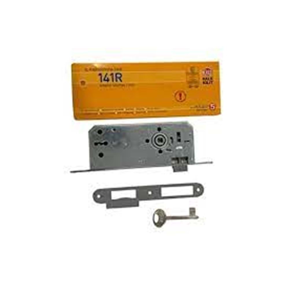 KALE 141/R EXTRA GÖMME KAPI KİLİDİ ODA 45 mm OVAL NİKEL+