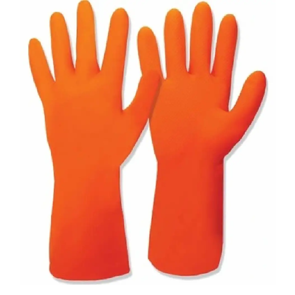 PAMUKLU KAUÇUK ELDİVEN XL TURUNCU(ME8299)#