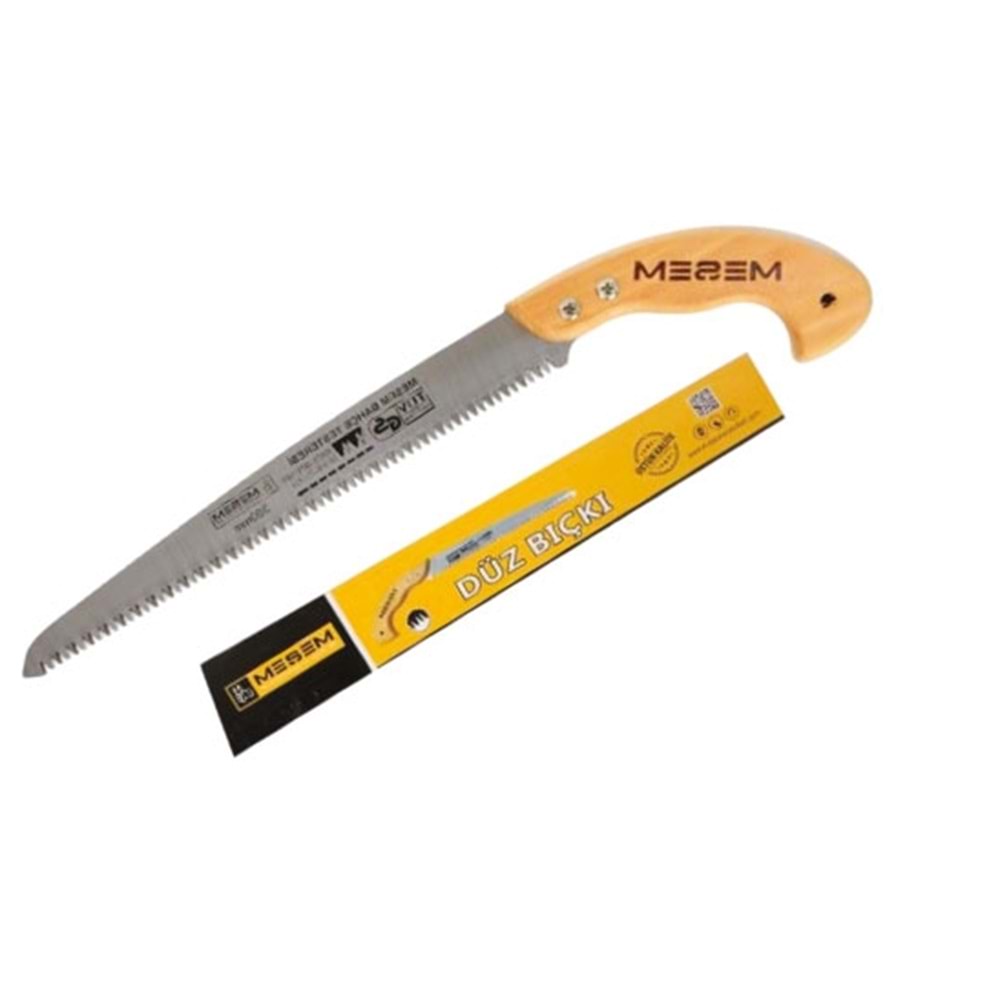 BAĞ BUDAMA TESTERESİ KILIFSIZ TAHTA SAPLI (ME9174) 300 mm ORTA DİŞ+
