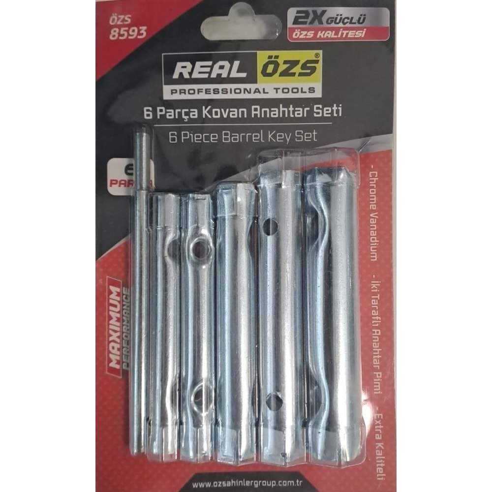 REAL OZS KOVAN ANAHTAR 6 PARCA SET (OZS-8593)(/70)#