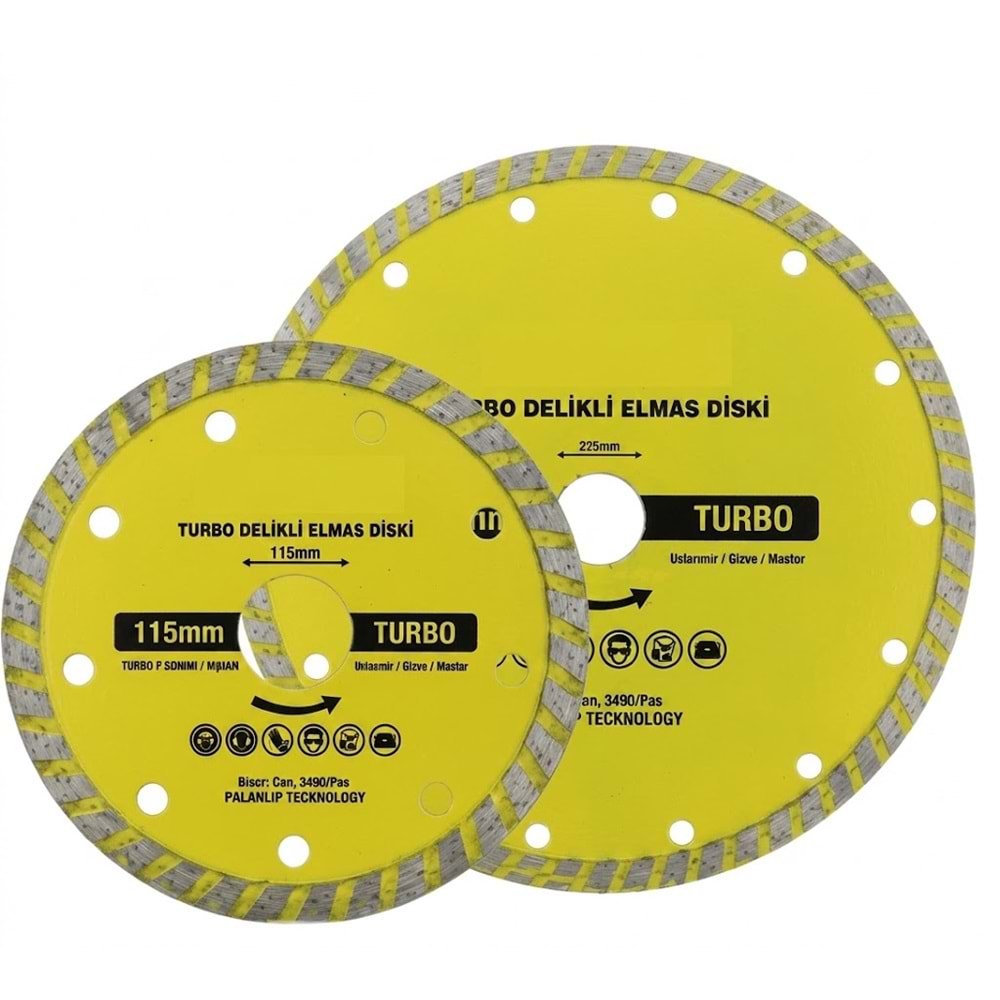 ELMAS TESTERE 115 x 22 GRANİT/MERMER KESİCİ TURBO ŞHT006#