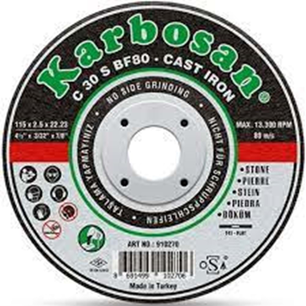 KARBOSAN SC 180MM MERMER KESİCİ(*25)+
