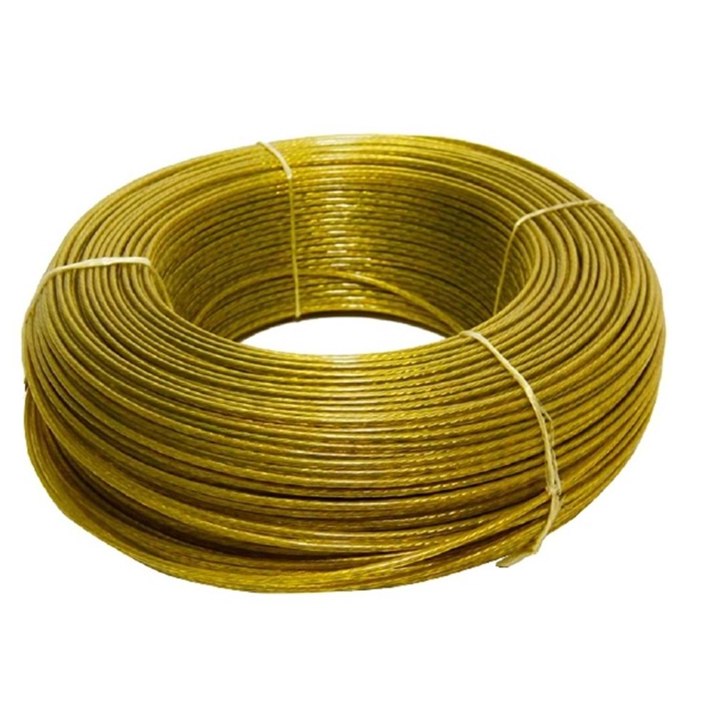 PVC KAPLI TEL HALAT 5MM =200MT=#