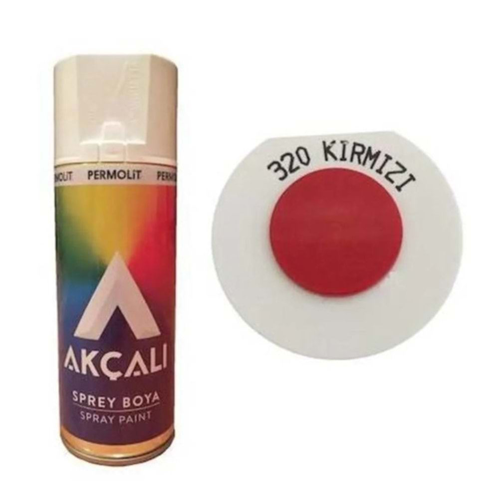 AKÇALI SPREY BOYA 320 - KIRMIZI+
