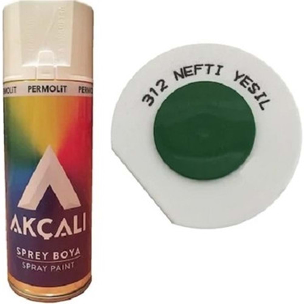 AKÇALI SPREY BOYA 312 - NEFTİ YEŞİL#