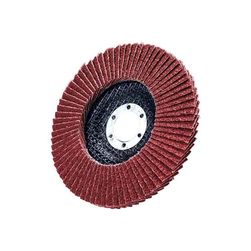 FLAP DİSK ALÜMİNYUM OKSİT ZIMPARA 115X120 KUM KIRMIZI (DMX -4004)(20/200)#