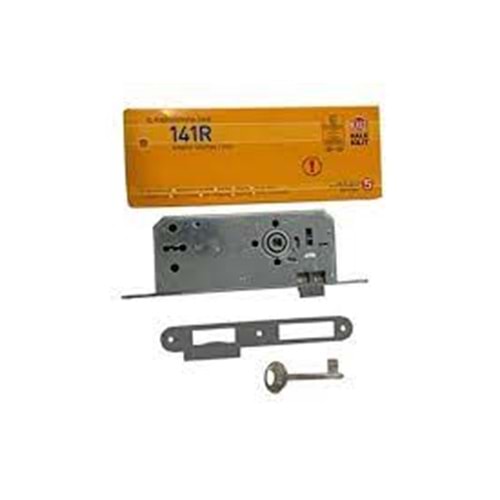 KALE 141/R EXTRA GÖMME KAPI KİLİDİ ODA 45 mm OVAL NİKEL+