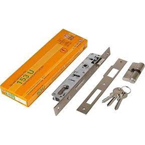 KALE 153/20 SİLİNDİRLİ DAR TİP KİLİT 20 mm NİKEL+