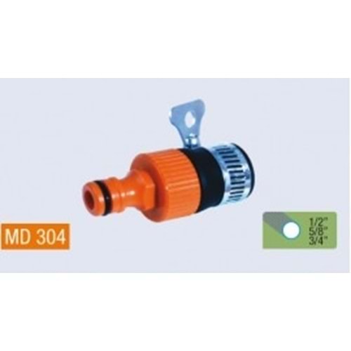 MD 304 MUSLUK BAGLANTI ADAPTÖRÜ KELEPÇELİ (*24)+