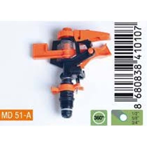 MD 51-A AÇI AYARLI SPRINK BAŞLIĞI (*25)+