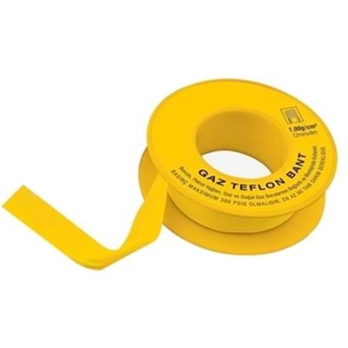 GAZ TEFLON BANT 8 mt x 12 mm(ME703)#
