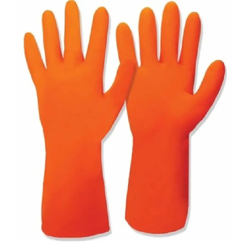 PAMUKLU KAUÇUK ELDİVEN XL TURUNCU(ME8299)#