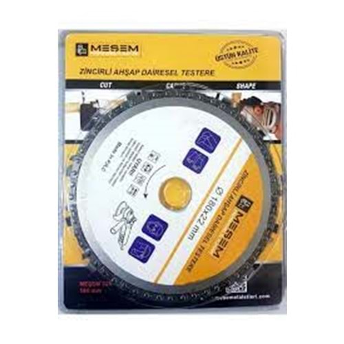 MEŞEM AHŞAP TESTERE ZİNCİRLİ 180 x 22 mm(928)+