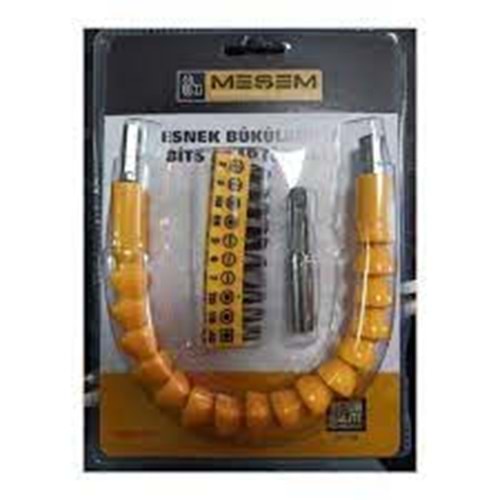 MEŞEM ESNEK BÜKÜLEBİLİR AKROBAT TORNAVİDA UCU SETİ 12 PCS(962)+