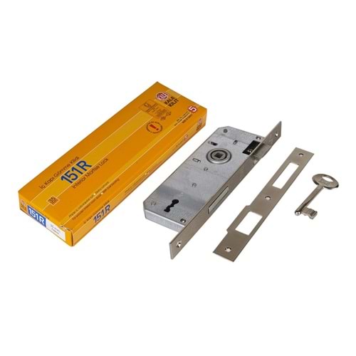 KALE 151R EXTRA GÖMME KAPI KİLİDİ 35 mm KARE NİKEL+