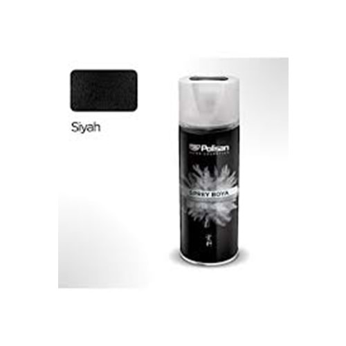 POLİSAN AKRİLIK SPREY 400ML SİYAH+
