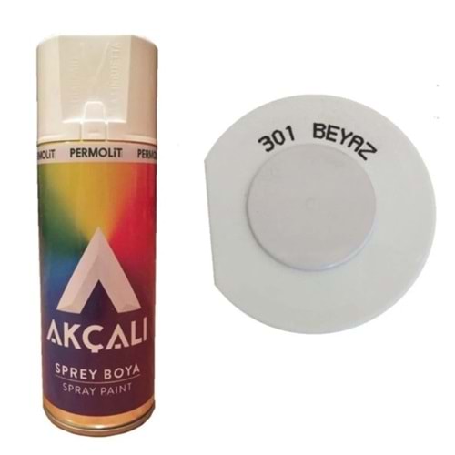 AKÇALI SPREY BOYA 301 - PARLAK BEYAZ+