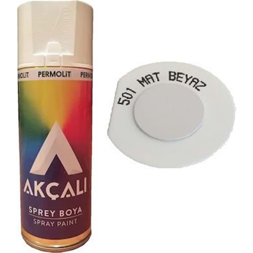 AKÇALI SPREY BOYA 501 - MAT BEYAZ+