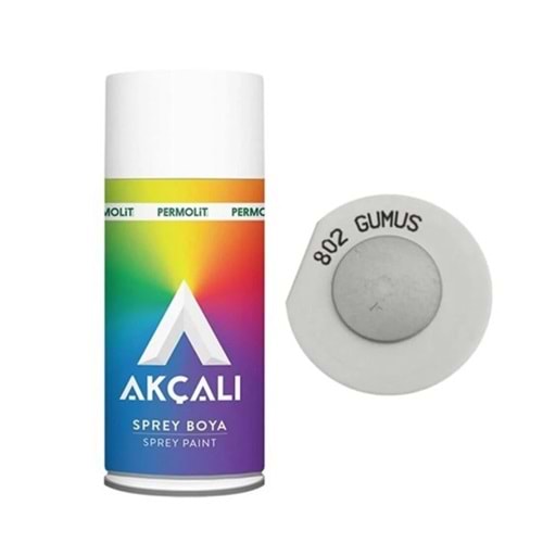 AKÇALI SPREY BOYA 802 - GÜMÜŞ+
