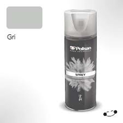 POLİSAN AKRİLIK SPREY 400ML GRİ+