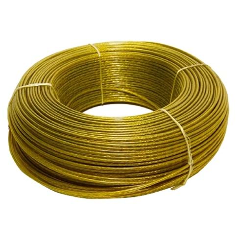 PVC KAPLI TEL HALAT 6MM =200MT=#