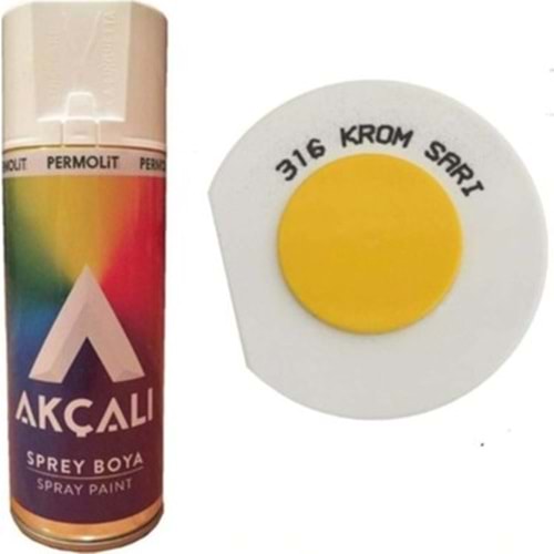 AKÇALI SPREY BOYA 316 - KROM SARI#